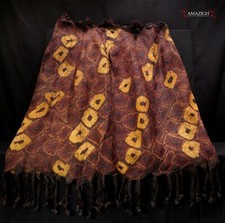 Vecchia Grande Rafia Tie-Dye Dida - Gonna Donna Cerimoniale - Costa d’Avorio