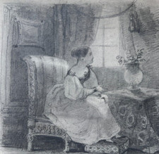 Antico ritratto di donna da