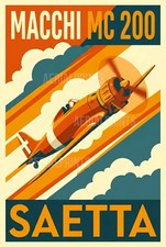 Poster vintage Macchi MC200