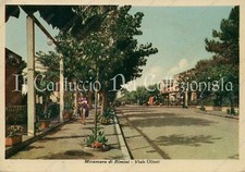 1953 MIRAMARE Rimini Viale Olivetti Cartolina