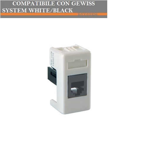 Presa rj11 compatibile gewiss - rj11,