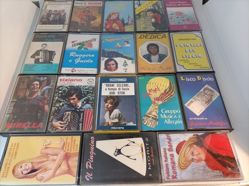 Lotto 18x musicassette liscio - musicassette,