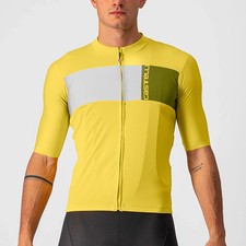 Maglia Ciclismo Estiva Castelli Prologo 7 Giallo Bianco 3XXXL NUOVA Originale