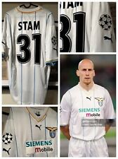 Maglia Calcio SS LAZIO 2000 2001 Bianca Champions League #31 STAM tg XXL gara