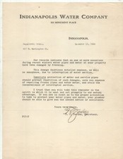 Indianapolis Water Co. 1928