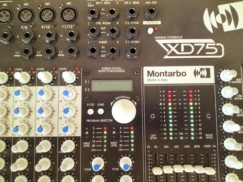 Montarbo xd75 mixer analogico - montarbo,