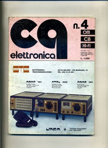 Elettronica n 112 - cq, n.112