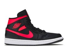 Nike Air Jordan 1 Midwmns - Nero/Sirena Rosso-Bianco