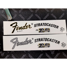 2 pezzi adesivo decalcomania paletta trasferimento acquascivolo chitarra FENDER STRATOCASTER COOL