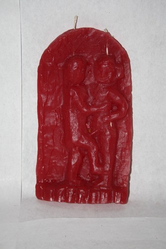 Candela cera rossa tavoletta