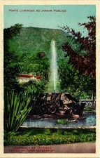 CPA Fonte Luminosa No Jardim