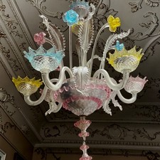Lampadario Rezzonico in Vetro