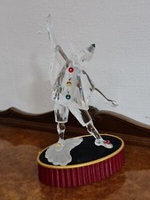 PIERROT IN CRISTALLO SWAROVSKI, EDIZIONE LE MASCHERE 1999 CON BASE
