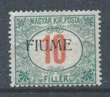 FIUME 1918 SGD36 10f verde e