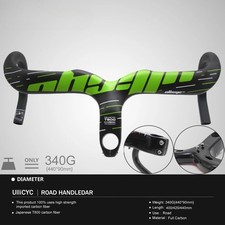  Manubrio integrato bici da strada in fibra di carbonio 400/420/440*90/100/110/120mm  