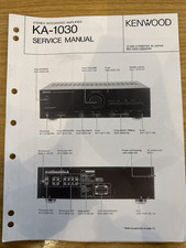 Amplificatore Kenwood manuale di servizio originale KA-1030
