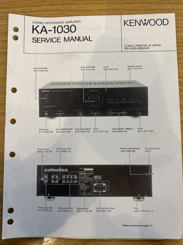 Amplificatore kenwood manuale - amplificatore,