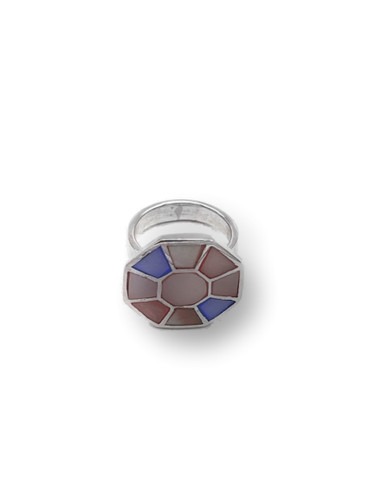 Anello con madreperla - madreperla, in