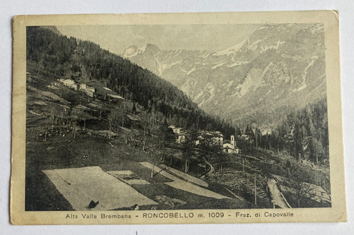 Cartolina bergamo roncobello - bergamo,