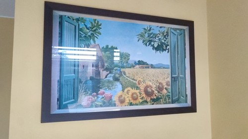 Stampa paesaggio campagna con