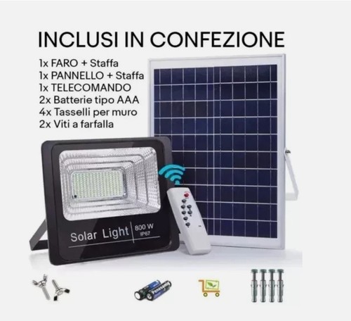 Faro solare led 800w - ,