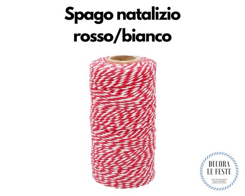 100 spago rosso bianco - e,