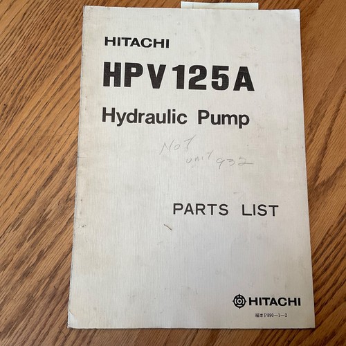 Hitachi hpv125a pompa - hitachi,