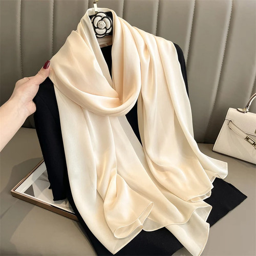 Sciarpa oversize seta raso - seta,