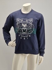 Kenzo Paris Felpa Uomo Con Tigre Ricamata