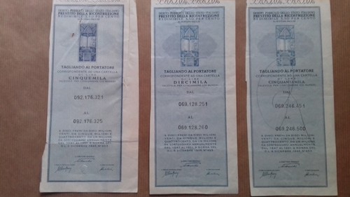 Lotto prestito della - prestito,
