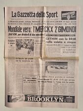 GAZZETTA DELLO SPORT 6 SETTEMBRE 1971 EDDY MERCKX CAMPIONE DEL MONDO MENDRISIO