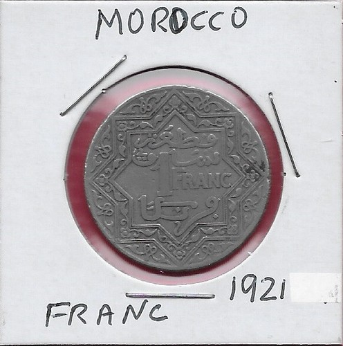Marocco franco 1921 impero - 1,