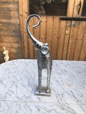 Statua elefante argentato