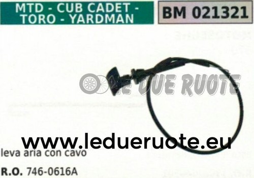Leva levetta filtro aria con - aria,