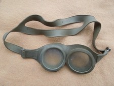 OCCHIALI POLIZIA ANTISOMMOSSA IN GOMMA PIRELLI NON IN USO S.C.M.50 1950