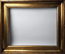CORNICE Specchio Specchiera per Quadro LEGNO Dorato Rettangolare epoca XX secolo