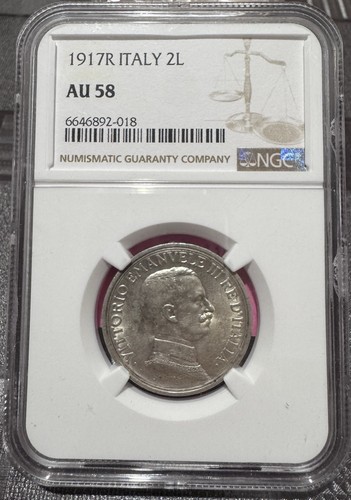 Moneta lire 1917 in - 2, r