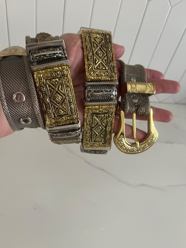 Cintura vintage argento tono