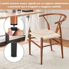 Set 2 Sedie Sala da Pranzo Moderne Cucina con Schienale e Braccioli Industriale