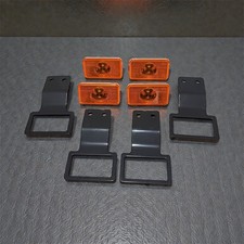 4x Arancioni LED Laterali Luce Ambra Lampada+ Staffa Volvo Fh/Fm/Fl Trucks 4LED