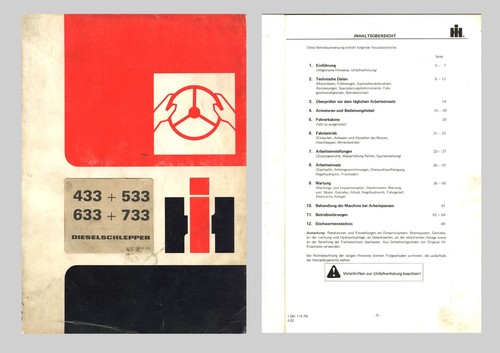 Ihc international 433 533 633 - international,