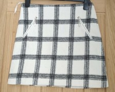 Minigonna tartan foderata in
