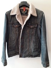 Giacca jeans foderata in