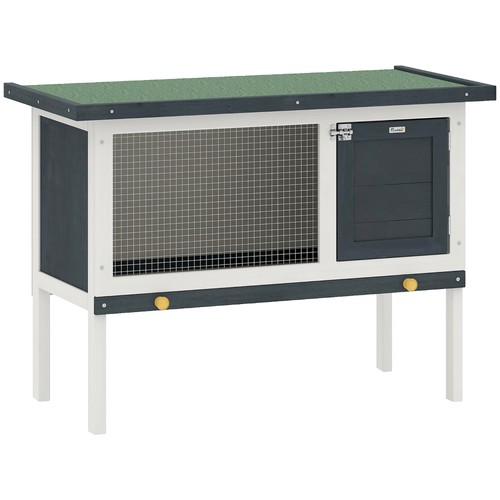 Pawhut rabbit hutch guinea - pawhut,