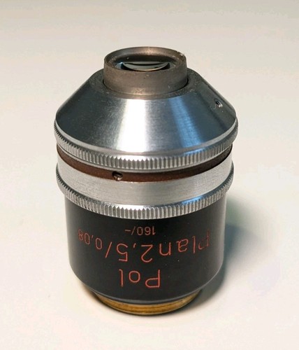 Zeiss pol plan 08 160 - zeiss, 2,5/
