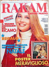 RAKAM ottobre '95 SPECIALE NATALE moda maglia uncinetto ricamo schemi istruzioni