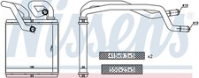 RADIATORE RISCALDAMENTO NISSAN