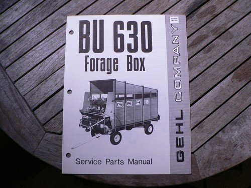 Gehl bu630 forage box - bu630,