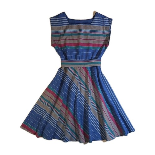 Abito midi vintage - , blu