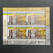 EUROPA CEPT. Scoperte archeologiche nazionali" Ucraina 2025 foglio completo